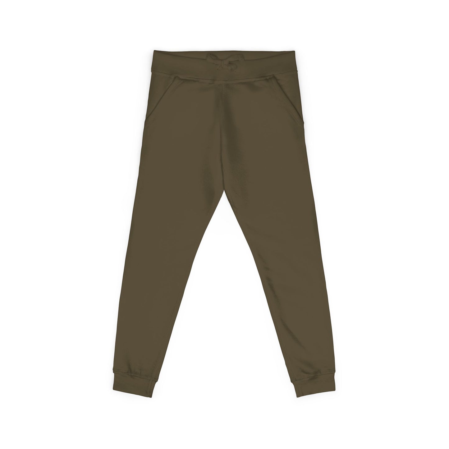 Chosen Embroidered Fleece Sweatpants — Cozy Olive Joggers with Pocket