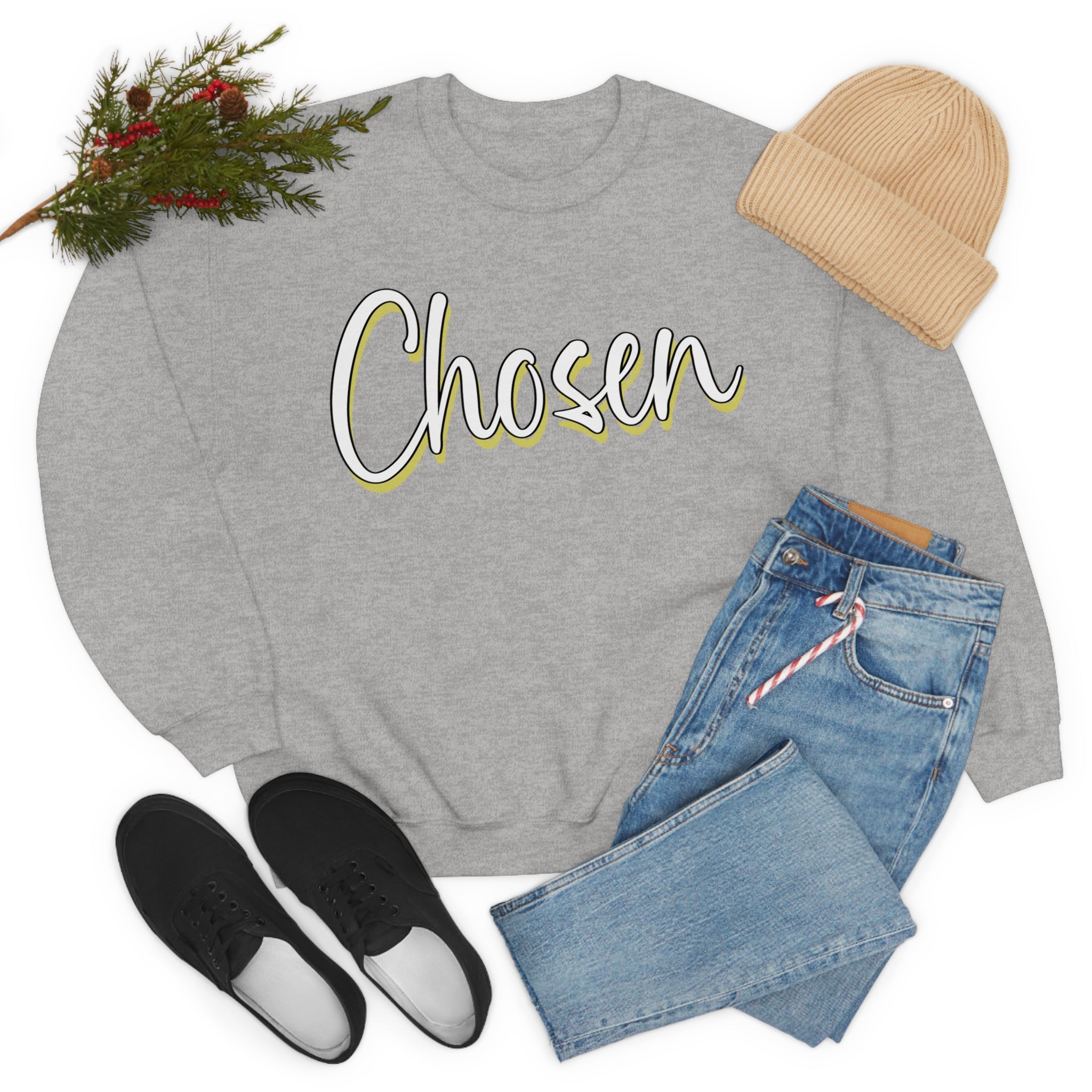 "Chosen" Unisex Heavy Blend™ Crewneck Sweatshirt - Infinite Designs LLC