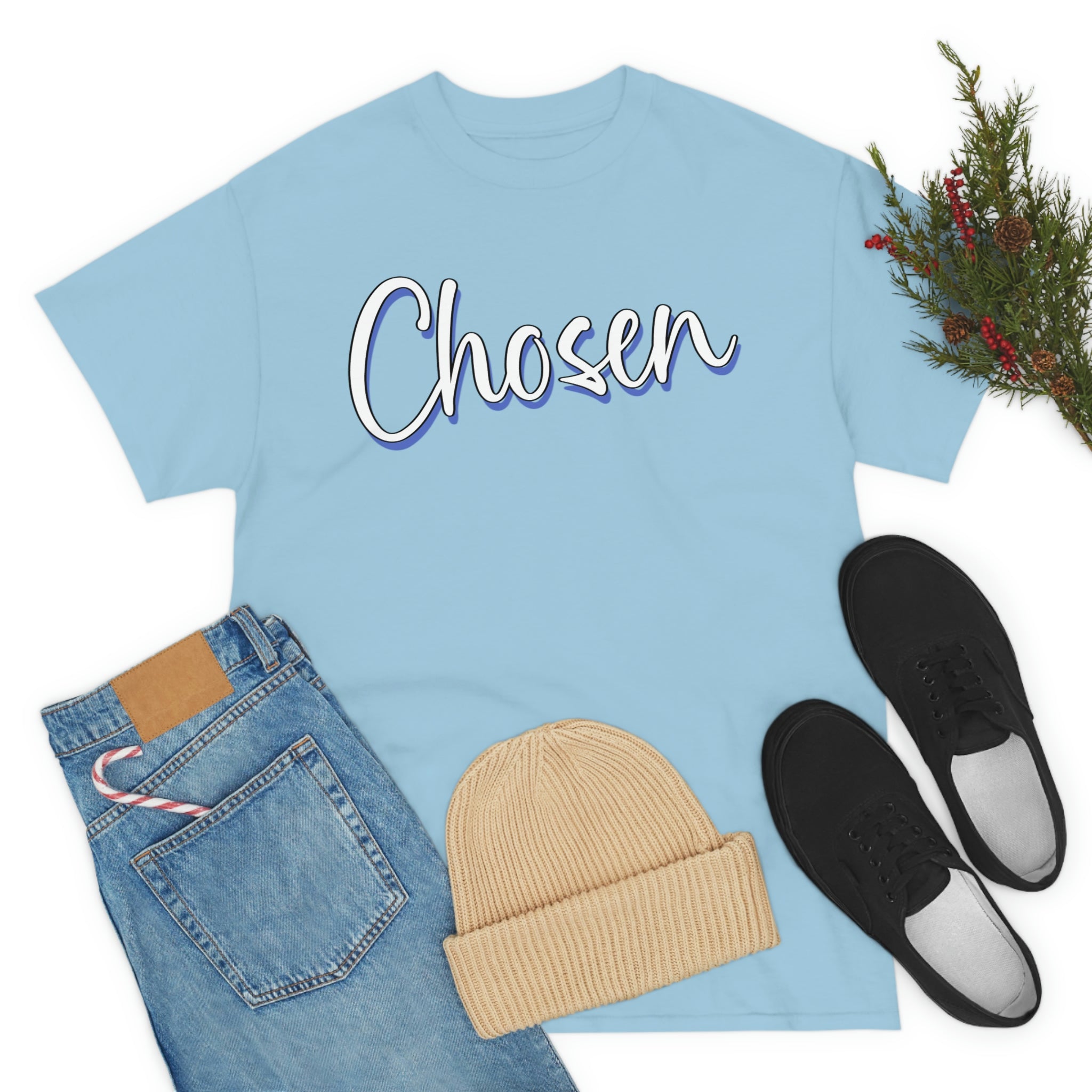 "Chosen" Unisex Heavy Cotton Tee - Infinite Designs LLC
