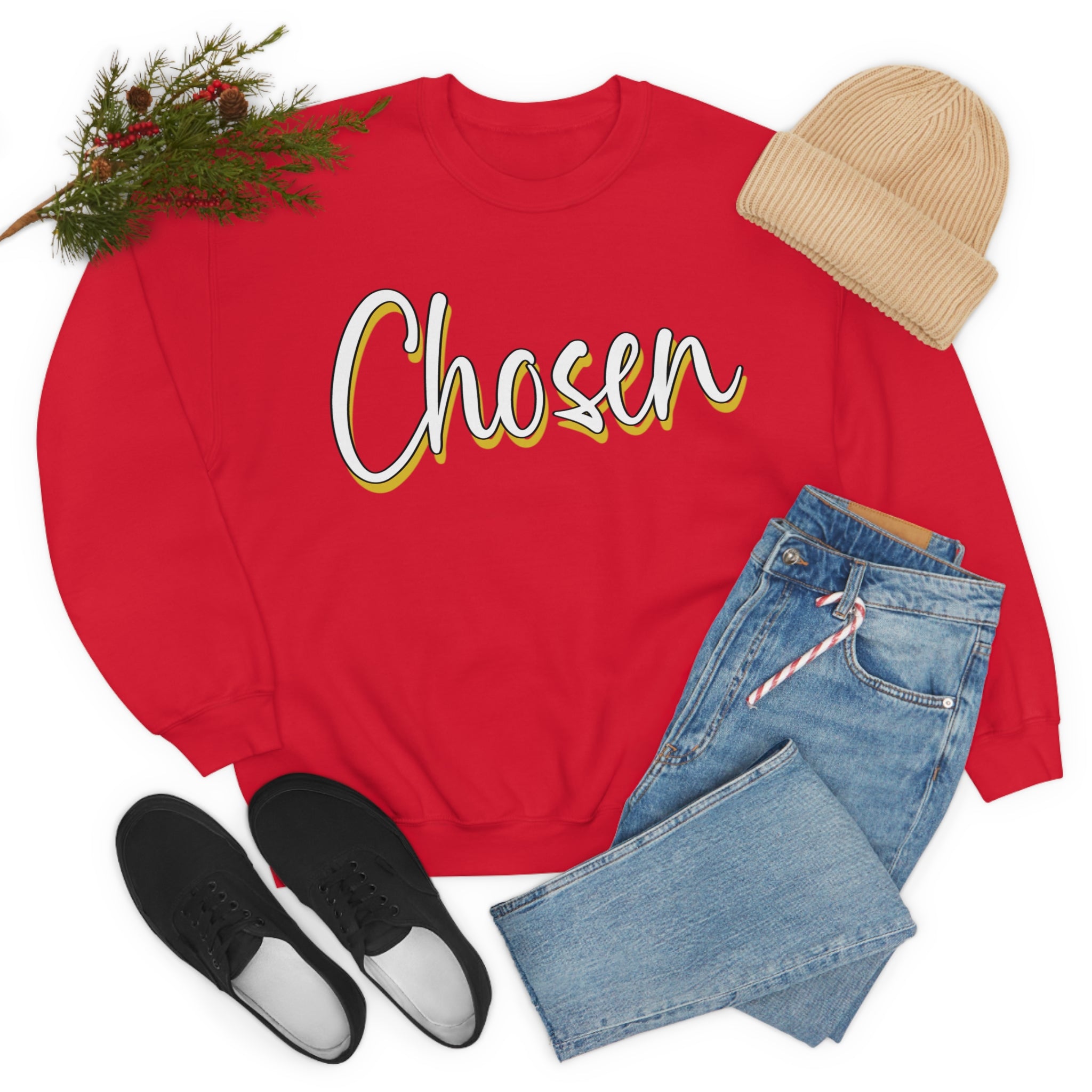 "Chosen" Unisex Heavy Blend™ Crewneck Sweatshirt - Infinite Designs LLC