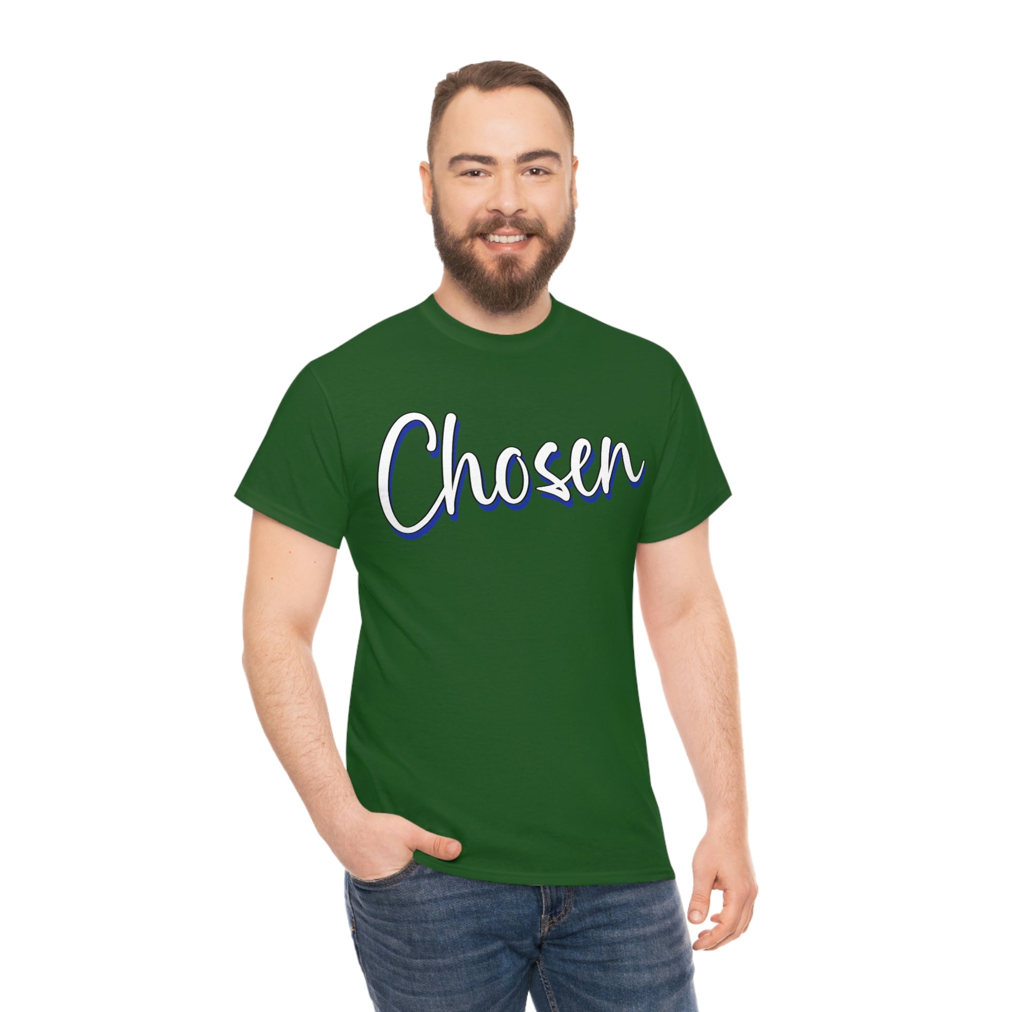 "Chosen" Unisex Heavy Cotton Tee - Infinite Designs LLC