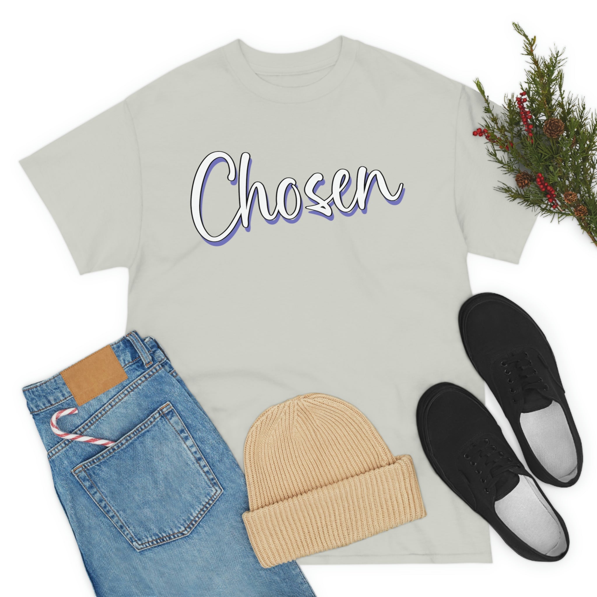 "Chosen" Unisex Heavy Cotton Tee - Infinite Designs LLC