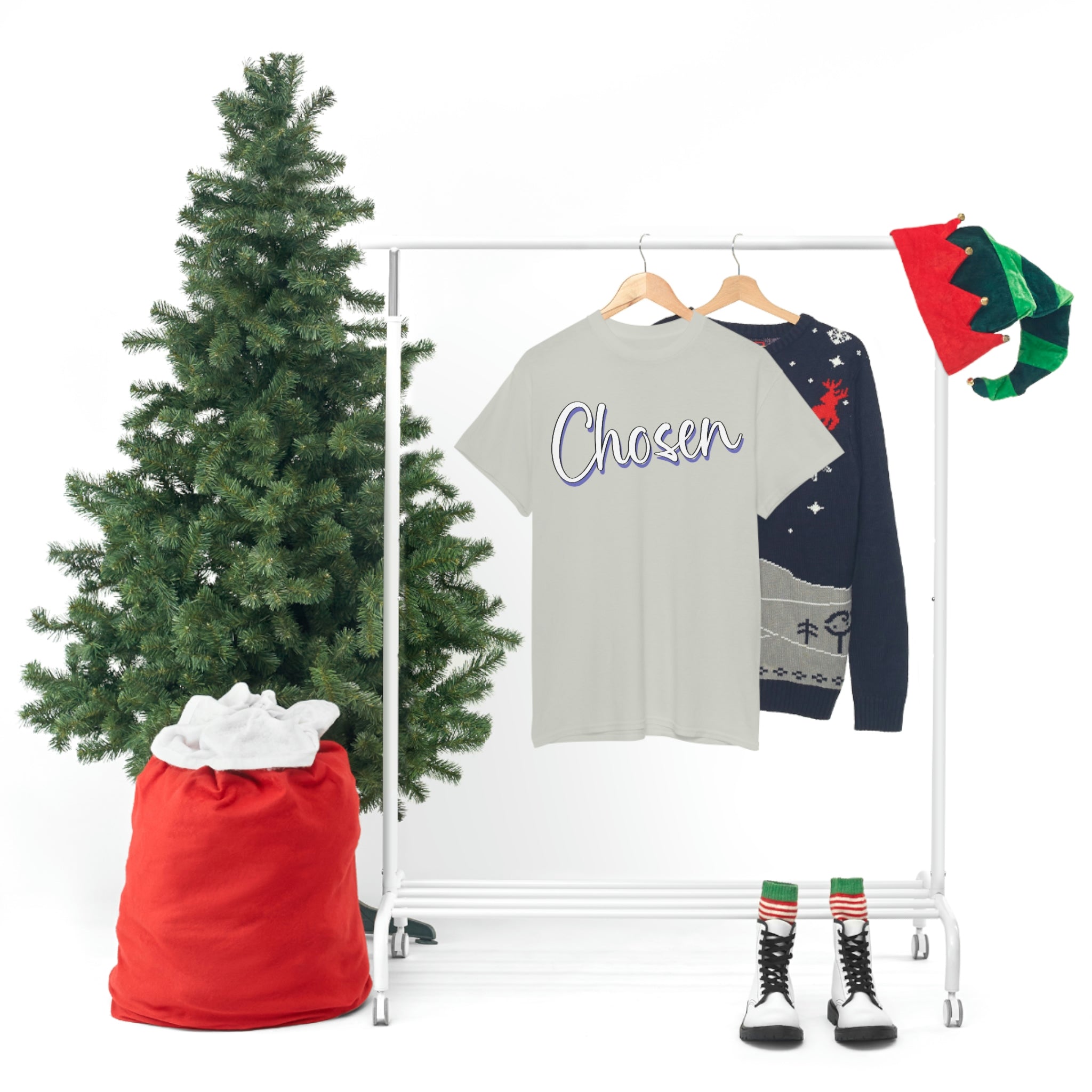 "Chosen" Unisex Heavy Cotton Tee - Infinite Designs LLC