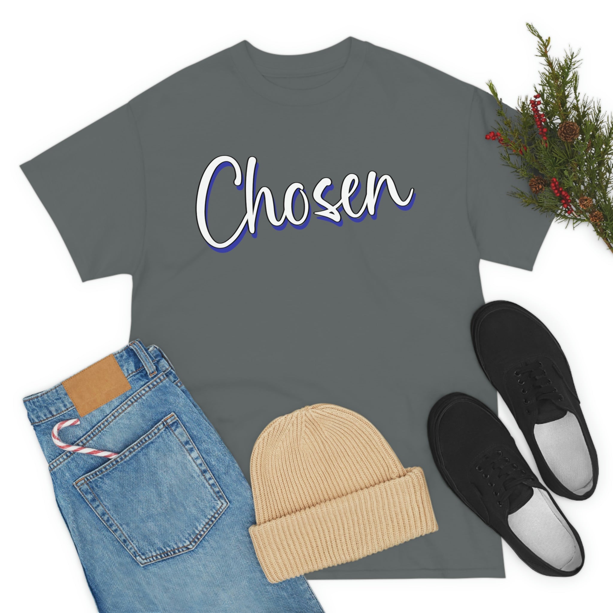 "Chosen" Unisex Heavy Cotton Tee - Infinite Designs LLC