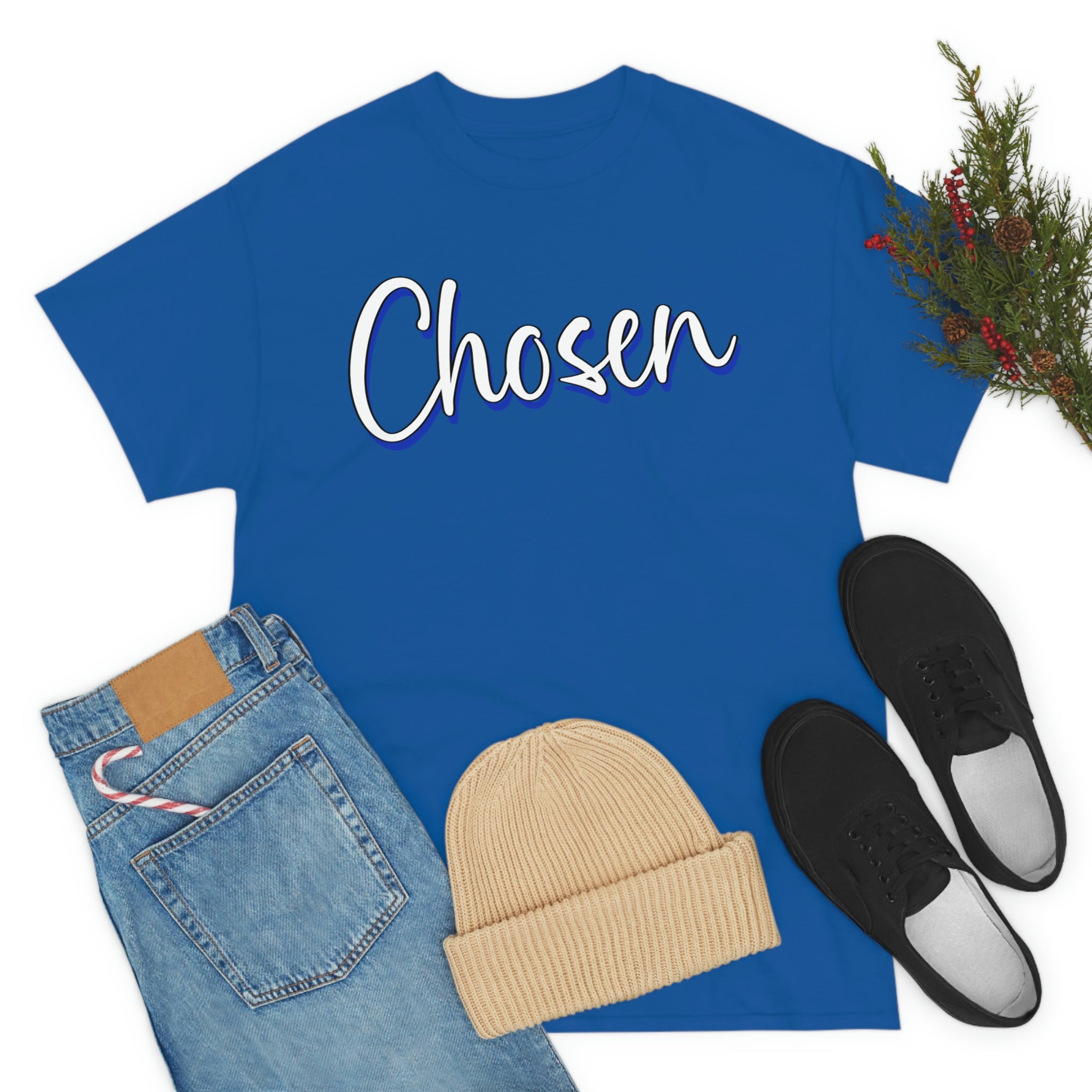 "Chosen" Unisex Heavy Cotton Tee - Infinite Designs LLC