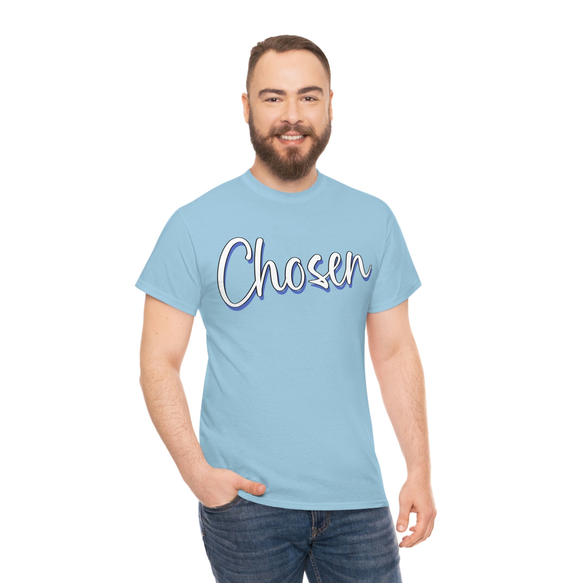 "Chosen" Unisex Heavy Cotton Tee - Infinite Designs LLC