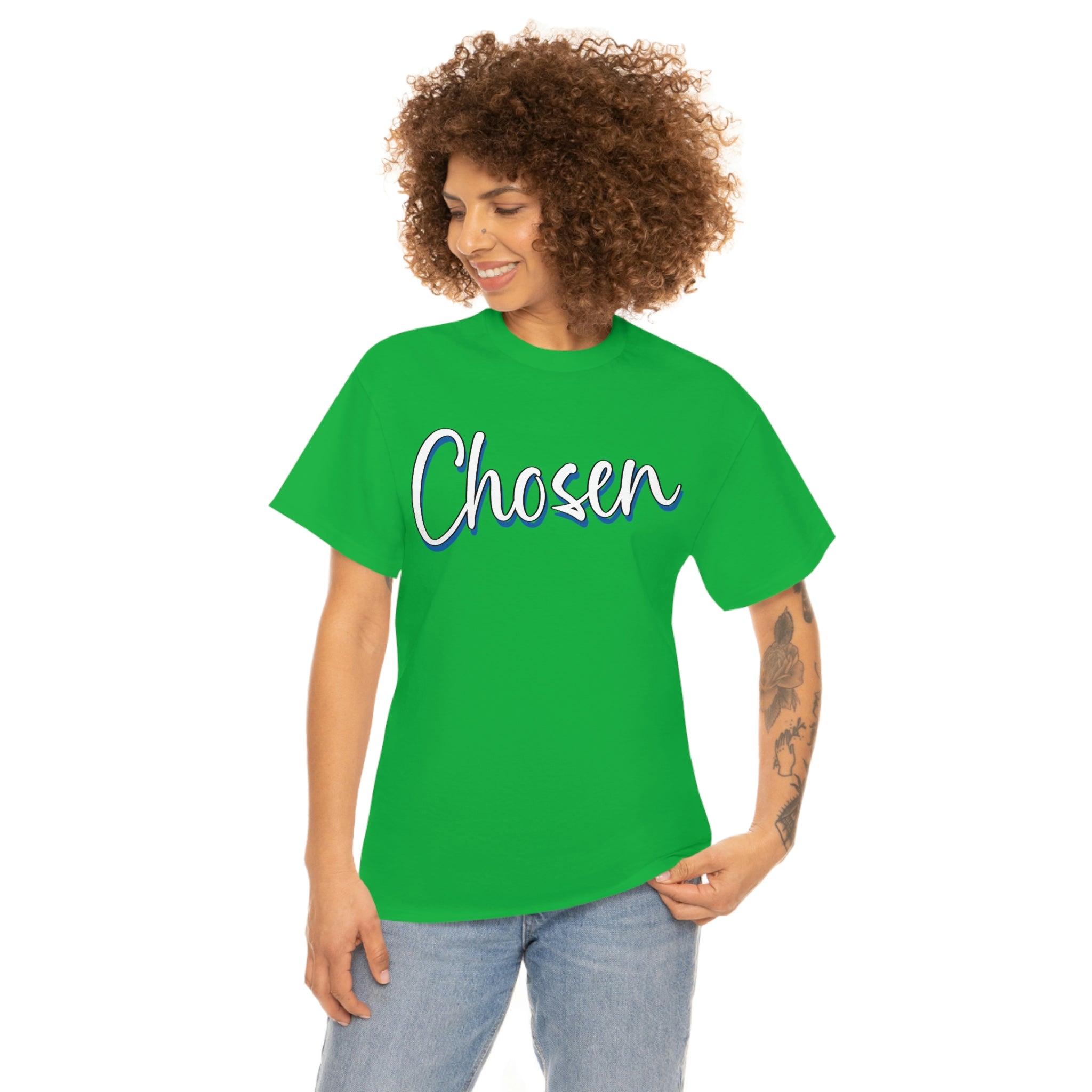 "Chosen" Unisex Heavy Cotton Tee - Infinite Designs LLC
