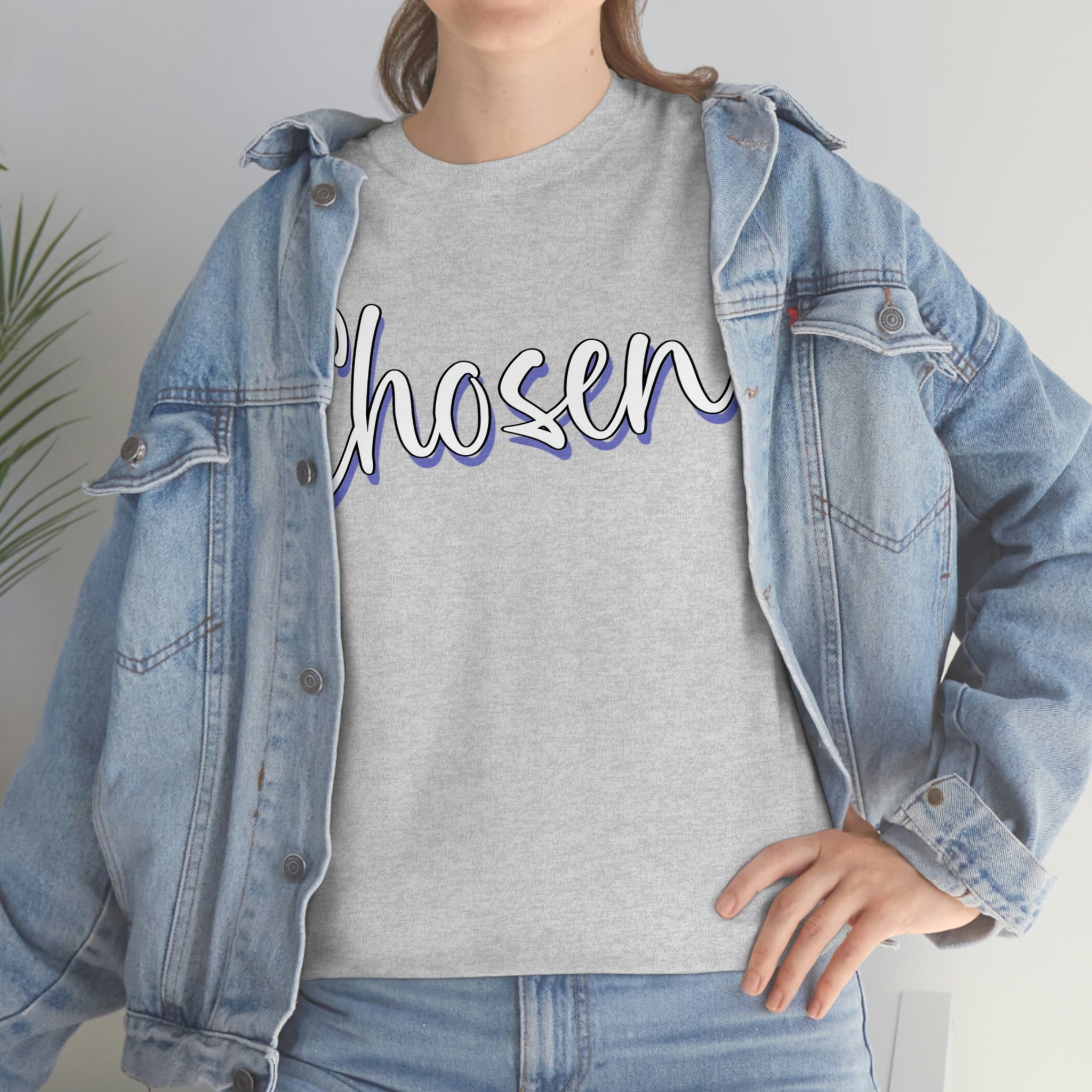 "Chosen" Unisex Heavy Cotton Tee - Infinite Designs LLC
