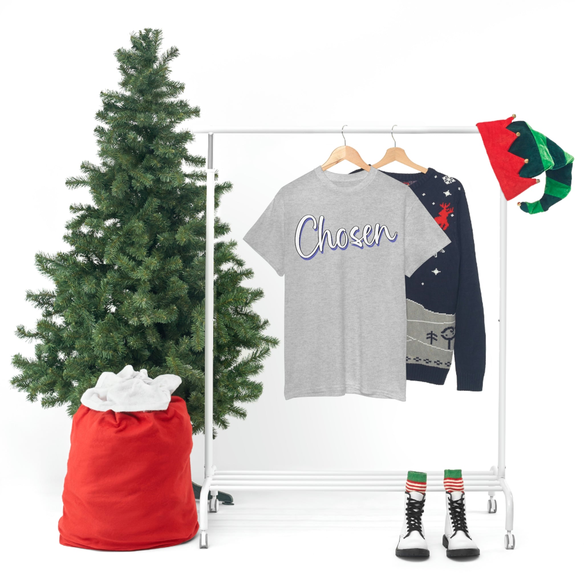 "Chosen" Unisex Heavy Cotton Tee - Infinite Designs LLC
