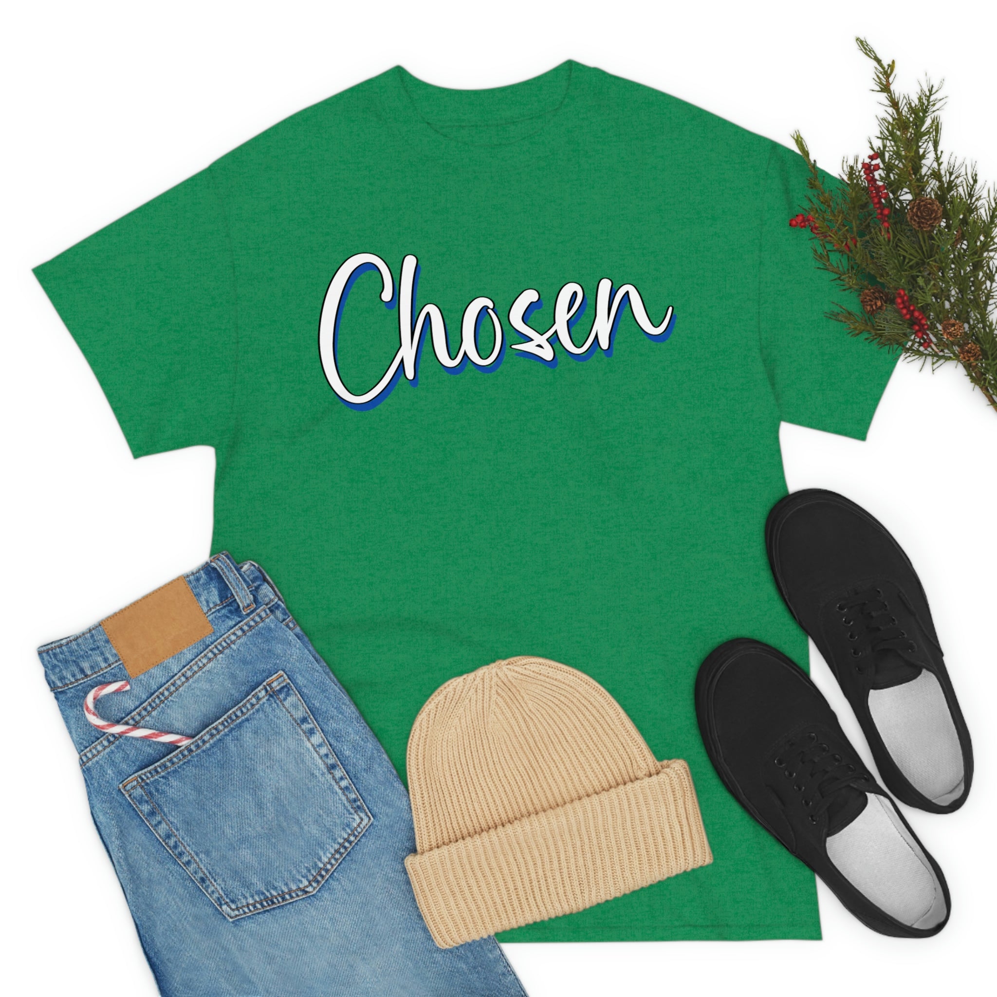 "Chosen" Unisex Heavy Cotton Tee - Infinite Designs LLC