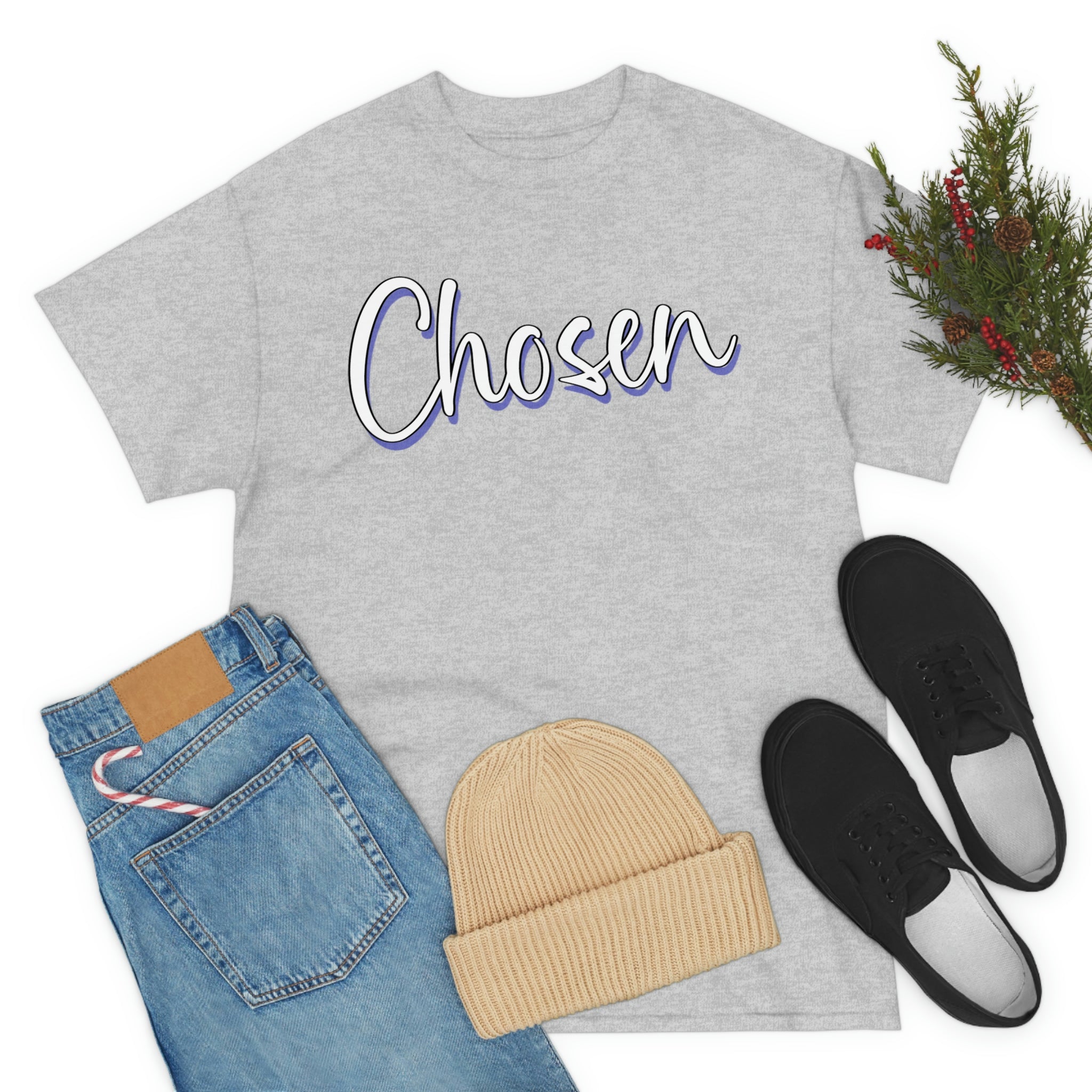 "Chosen" Unisex Heavy Cotton Tee - Infinite Designs LLC