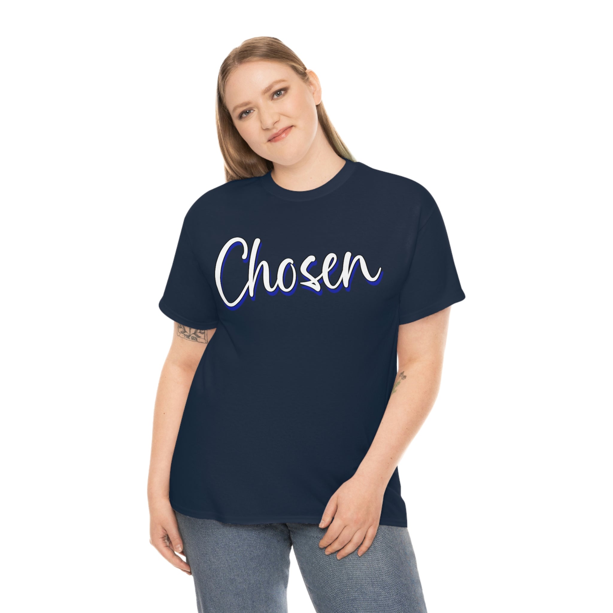 "Chosen" Unisex Heavy Cotton Tee - Infinite Designs LLC