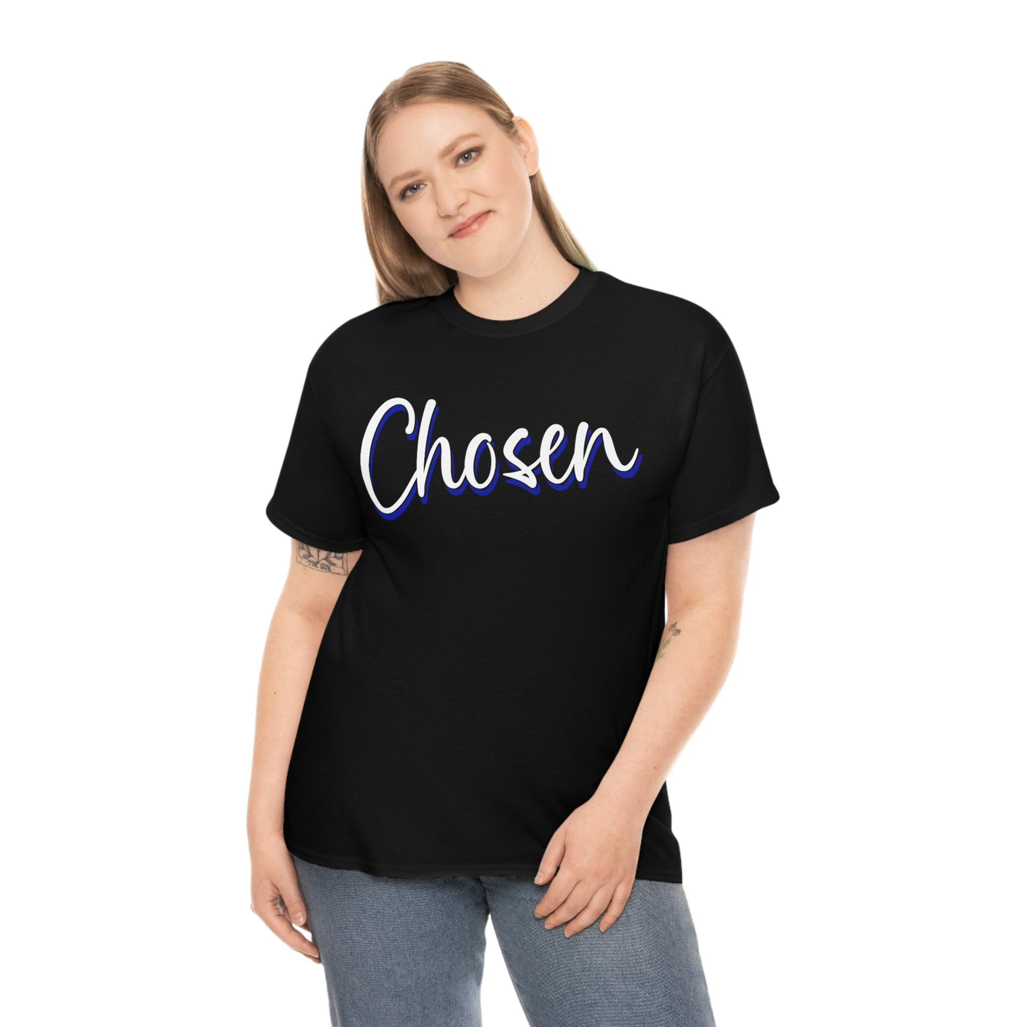 "Chosen" Unisex Heavy Cotton Tee - Infinite Designs LLC