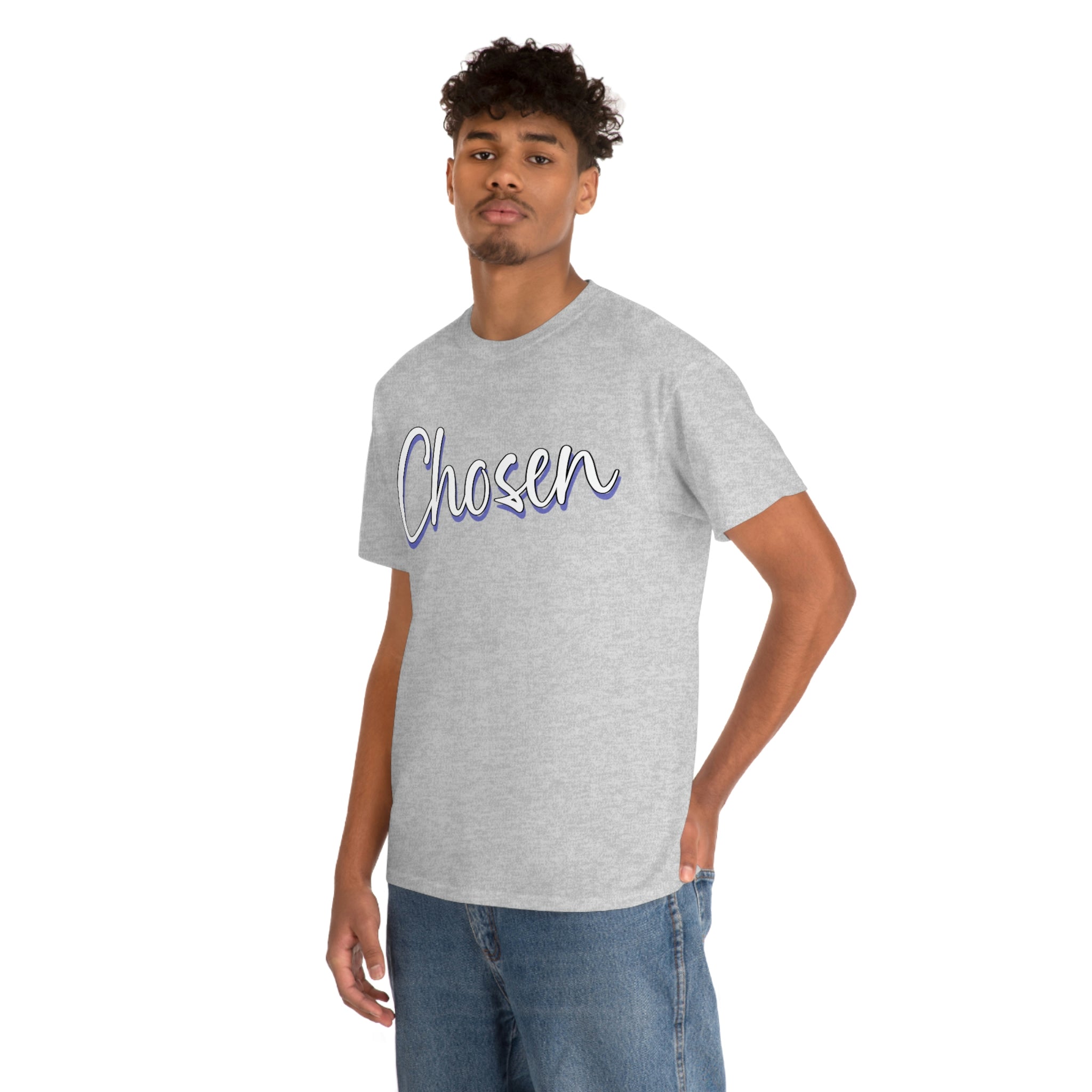 "Chosen" Unisex Heavy Cotton Tee - Infinite Designs LLC