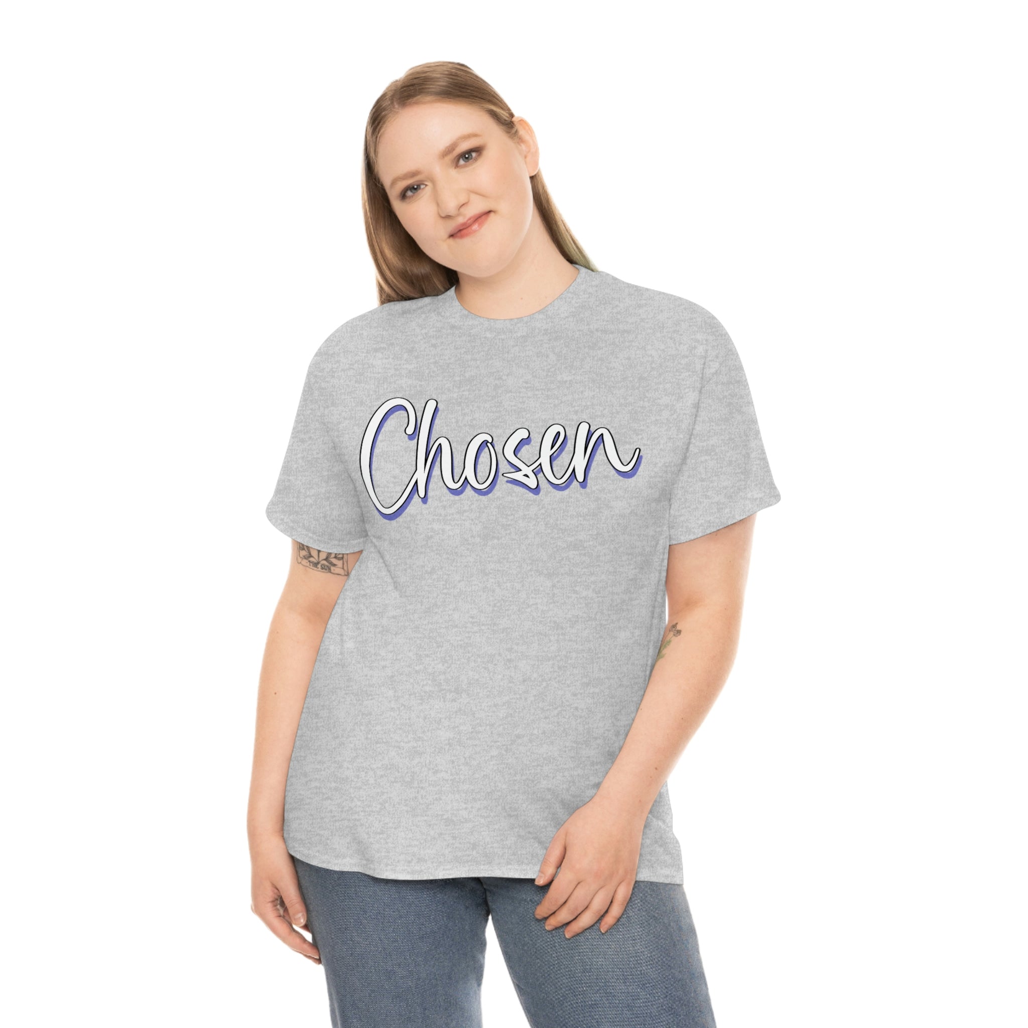 "Chosen" Unisex Heavy Cotton Tee - Infinite Designs LLC
